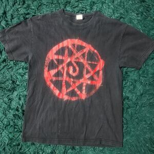 Vintage Fullmetal Alchemist Anime Tee Black Red Graphic USA Large